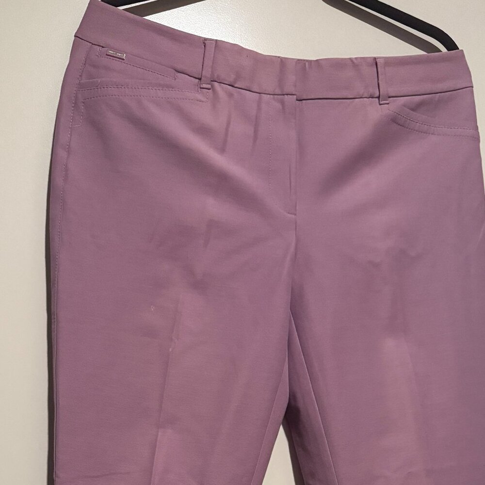 White House Black Market The Slim Ankle Crop Smoky Plumb Pants Women's Size 10